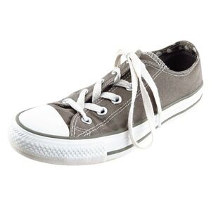 Converse All Star Fashion Sneakers Gray Fabric Women 6 Medium‎